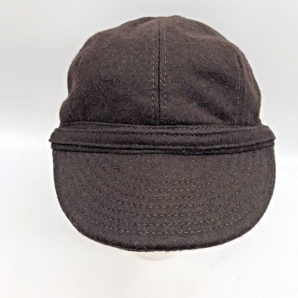 Kokin New York Brown Wool Hat Hunt Cap Jockey Club Banded Equestrian Riding Gear - Picture 6 of 9